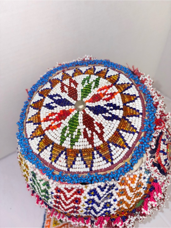 Vintage Hmong Beaded Hat main image 7